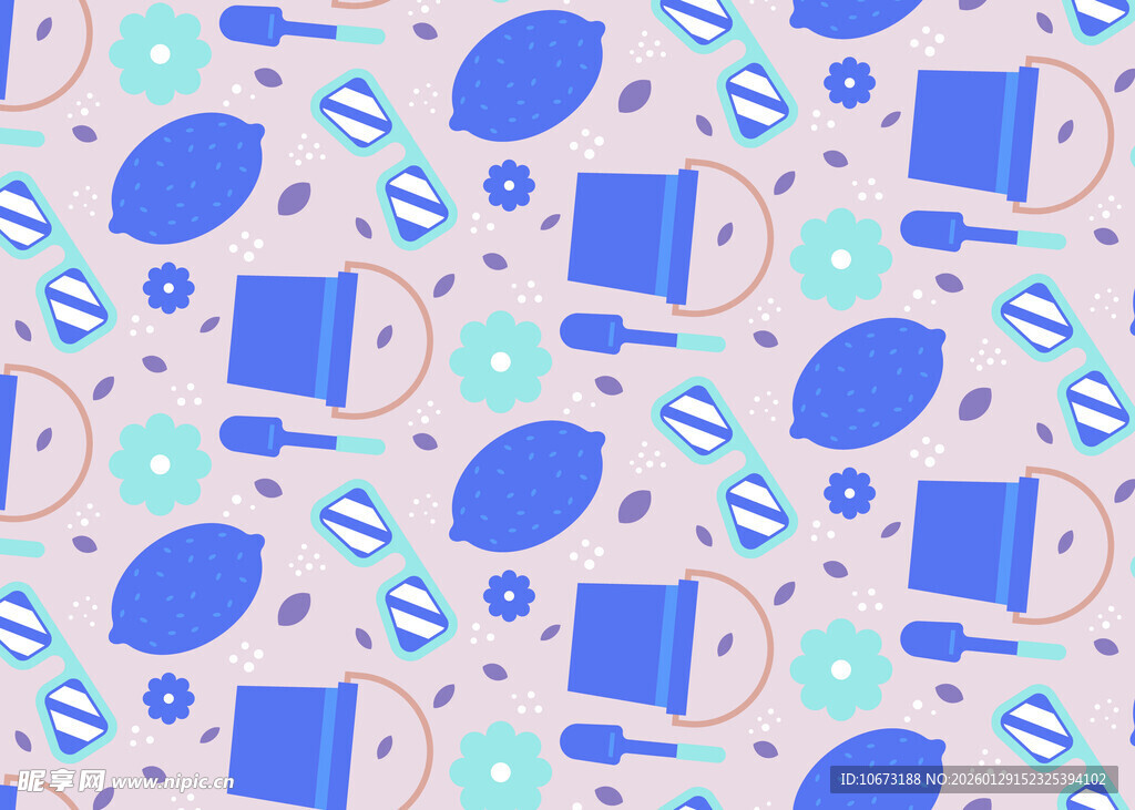 几何图案的清新背景设计