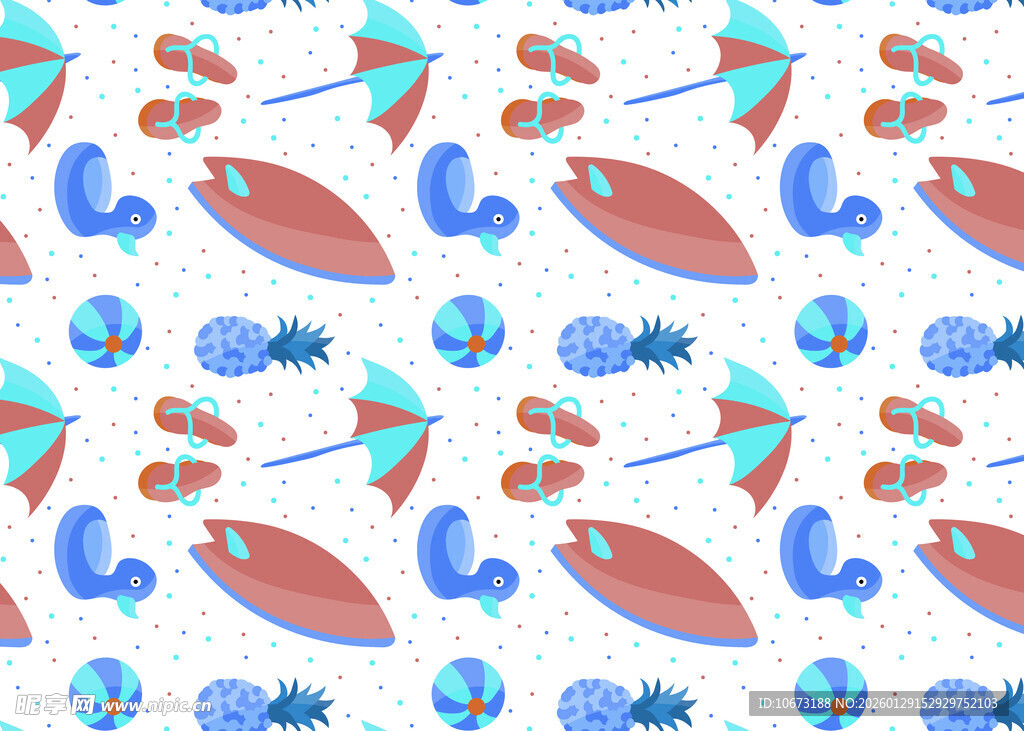 海洋主题图案背景设计