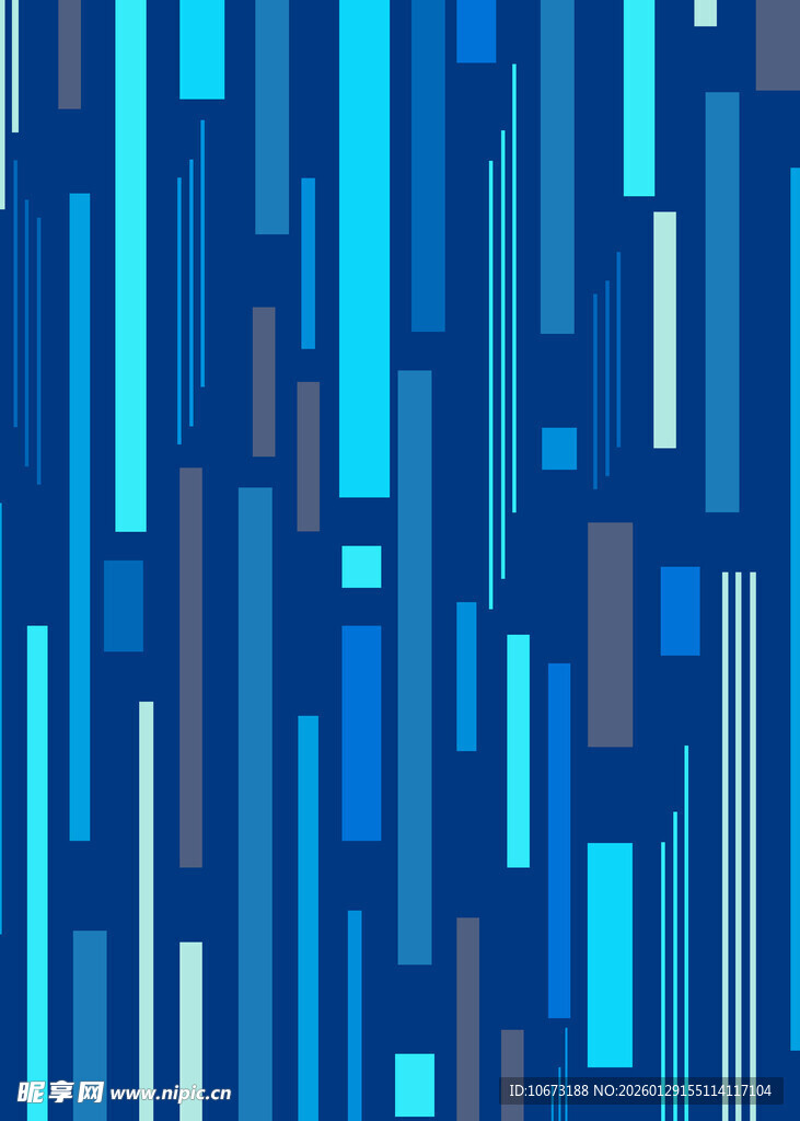 蓝色竖条纹几何图案背景