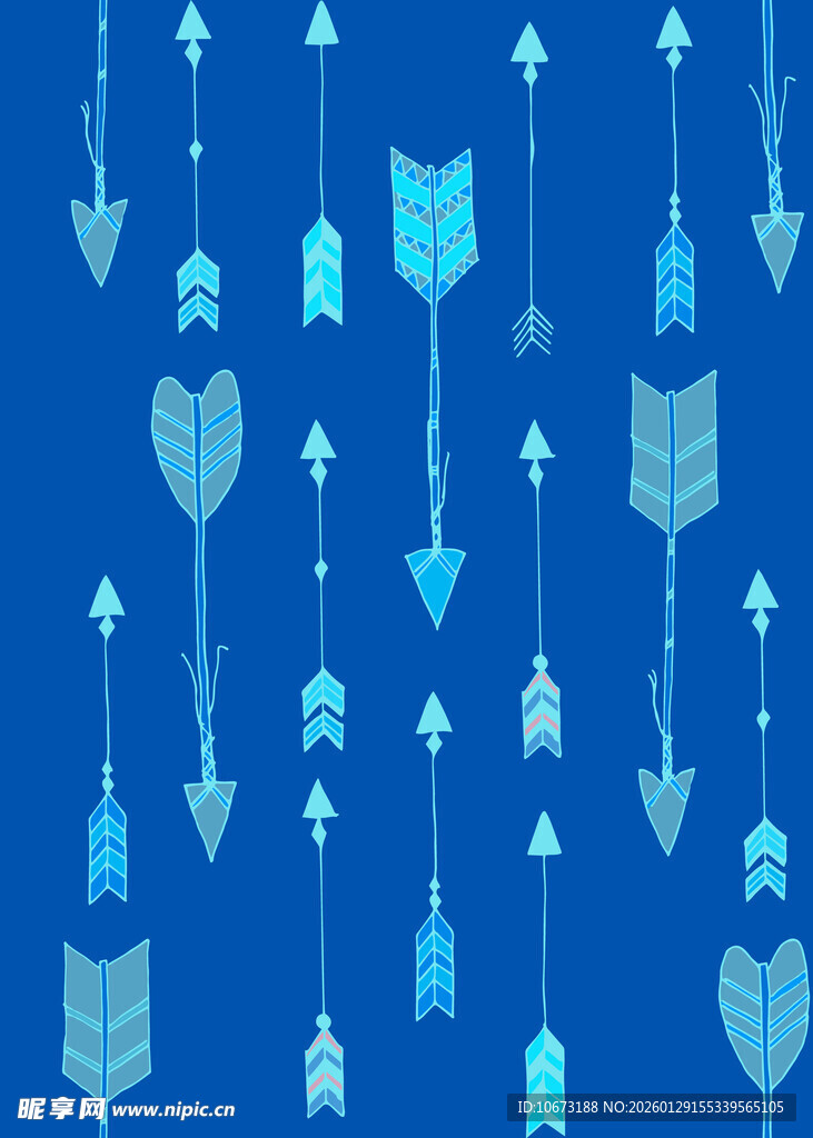 蓝色箭头图案背景纹理