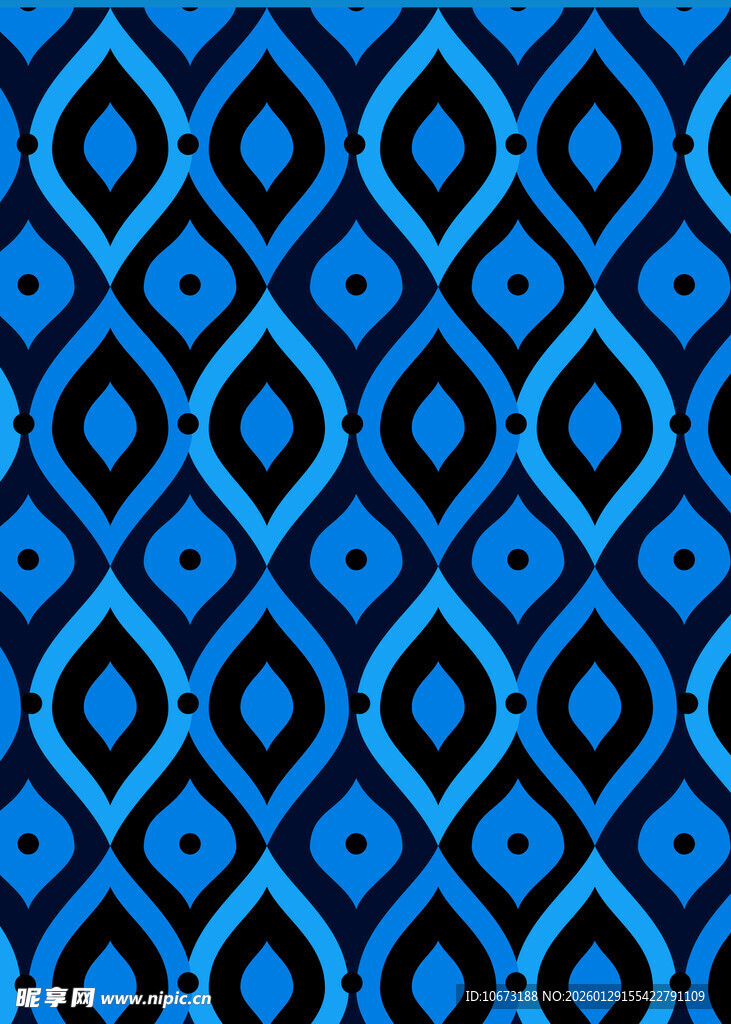 蓝色几何菱形图案纹理