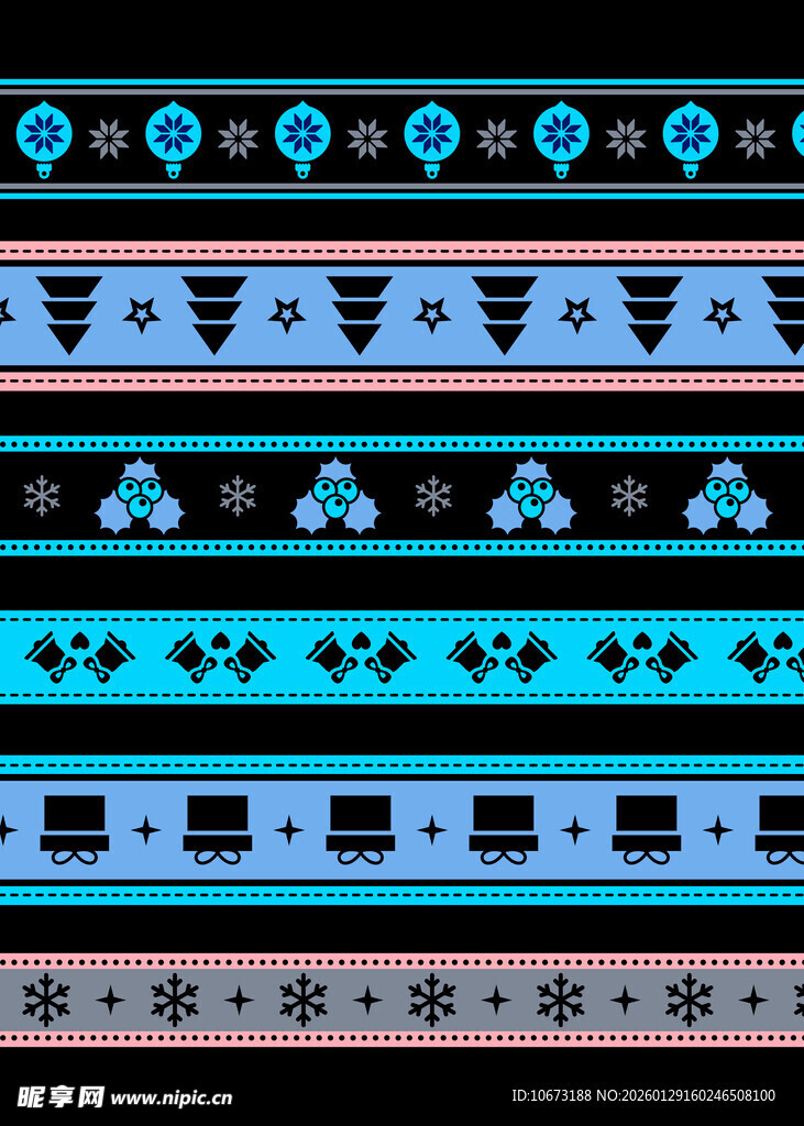 民族风几何图案装饰条纹