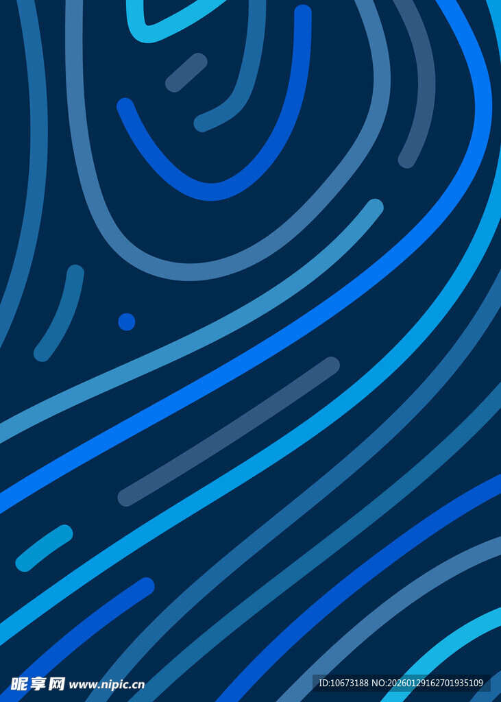 蓝色线条抽象背景图案