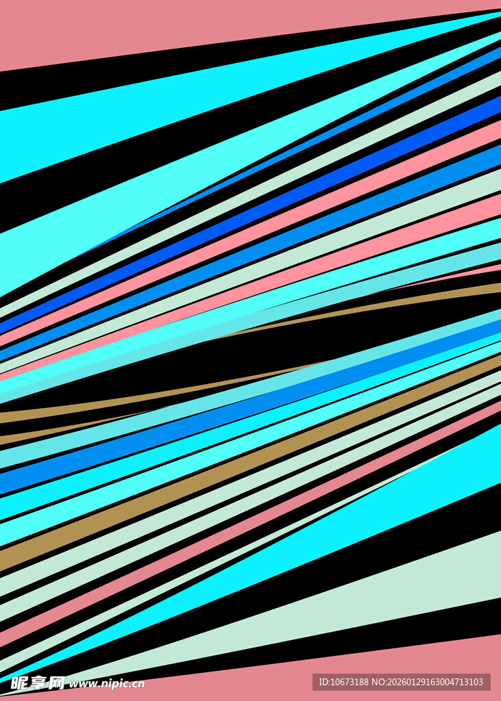 炫彩条纹抽象艺术图案