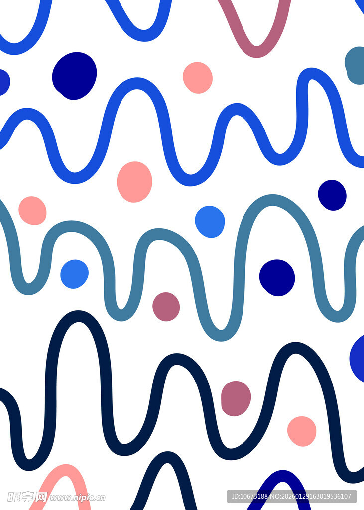 波点波浪图案背景设计