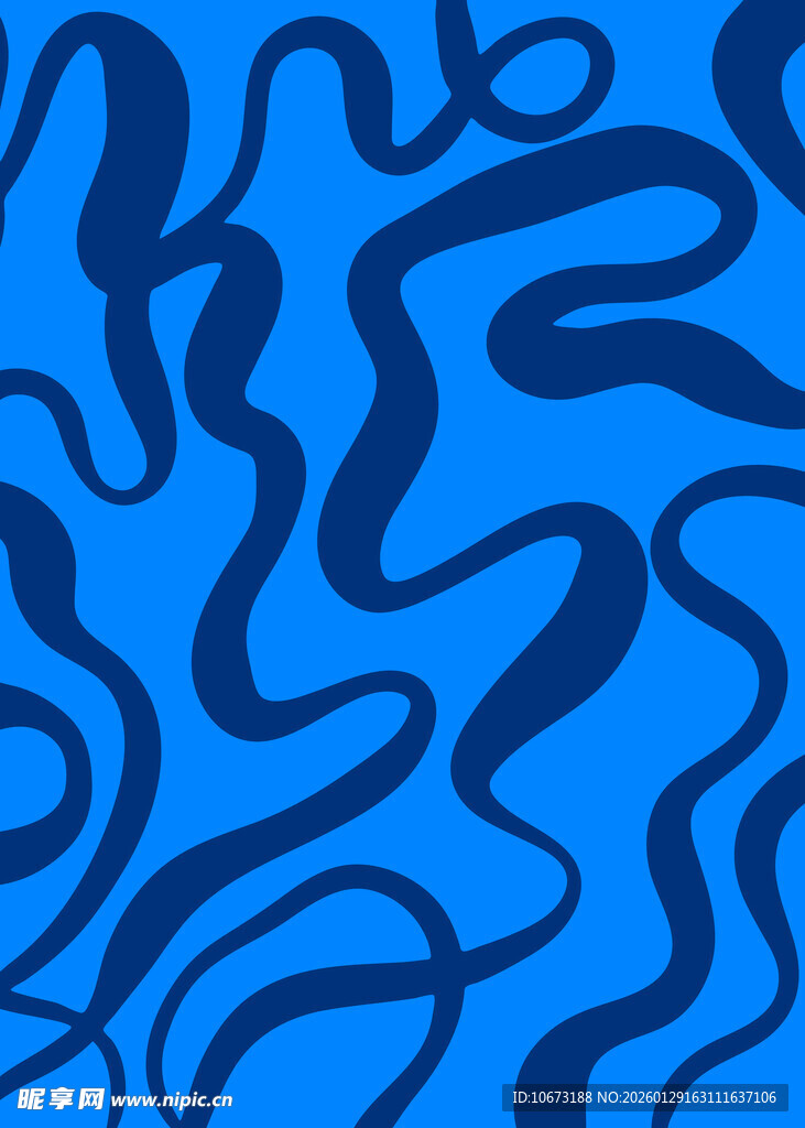 蓝色抽象线条纹理图案