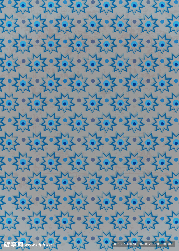 蓝灰花卉图案纹理背景