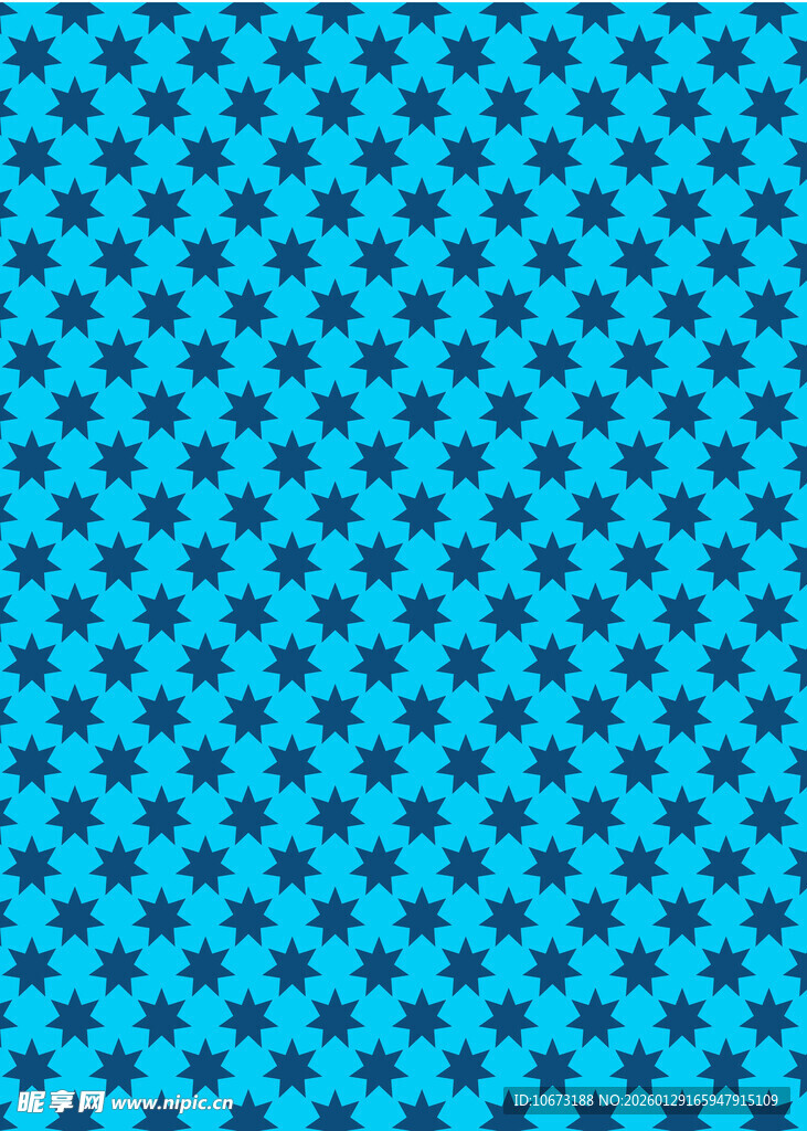 蓝色星星图案背景纹理