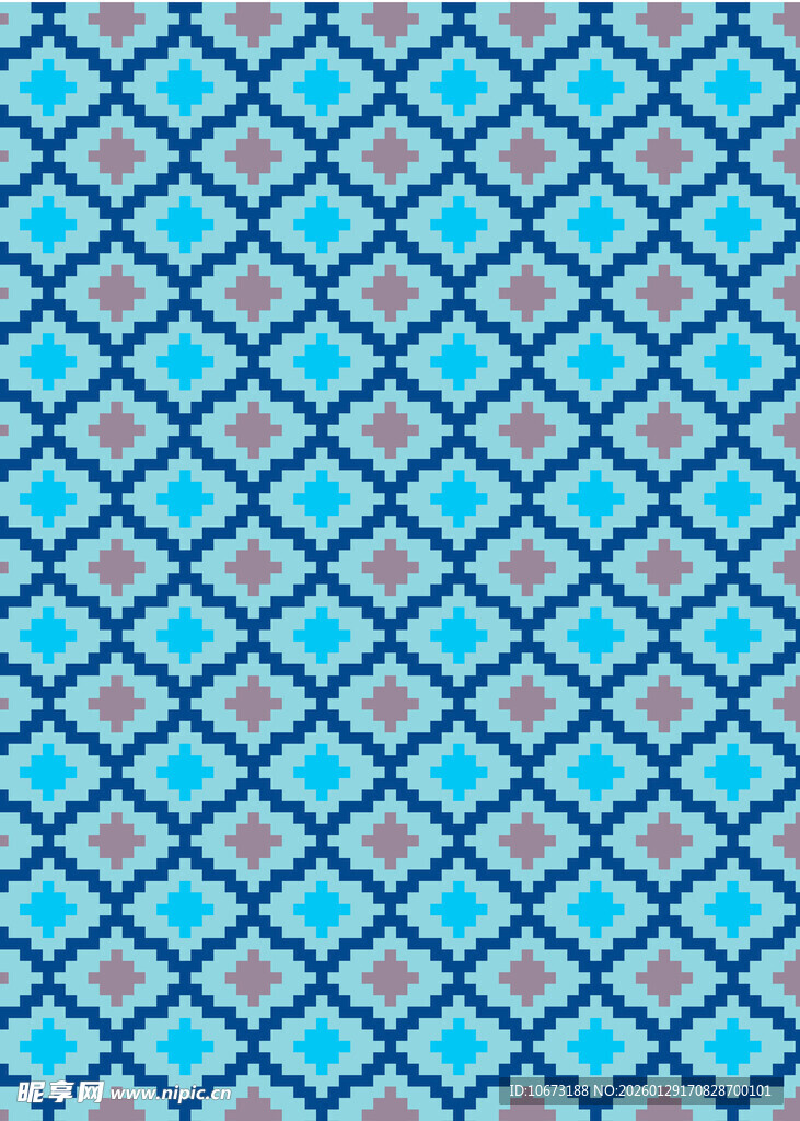 蓝棕几何图案纹理背景