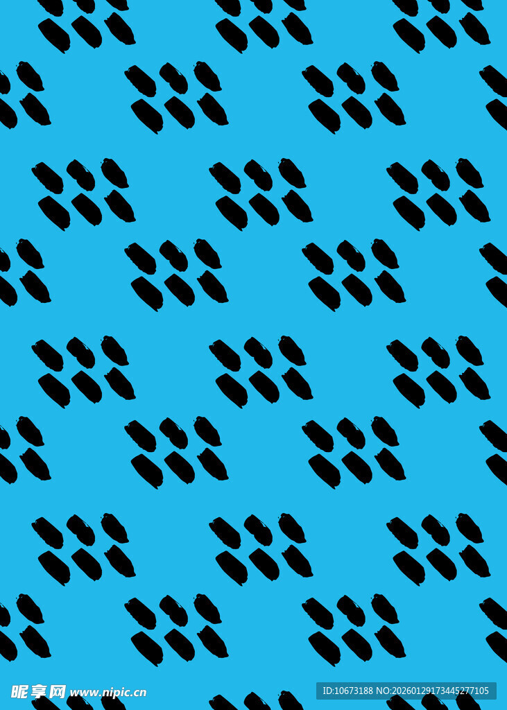 蓝色底黑色几何图案纹理