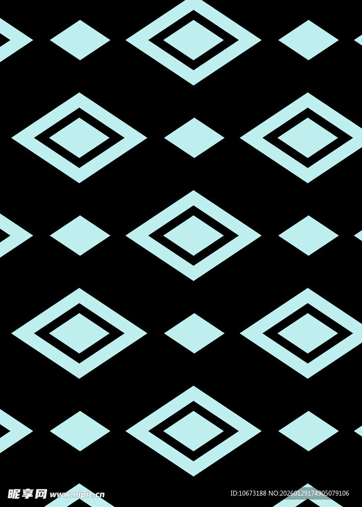 几何菱形黑白图案背景