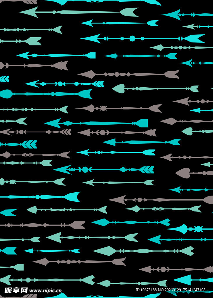 蓝黑箭头图案背景纹理
