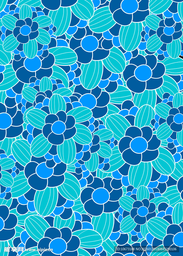 蓝绿相间几何图案背景