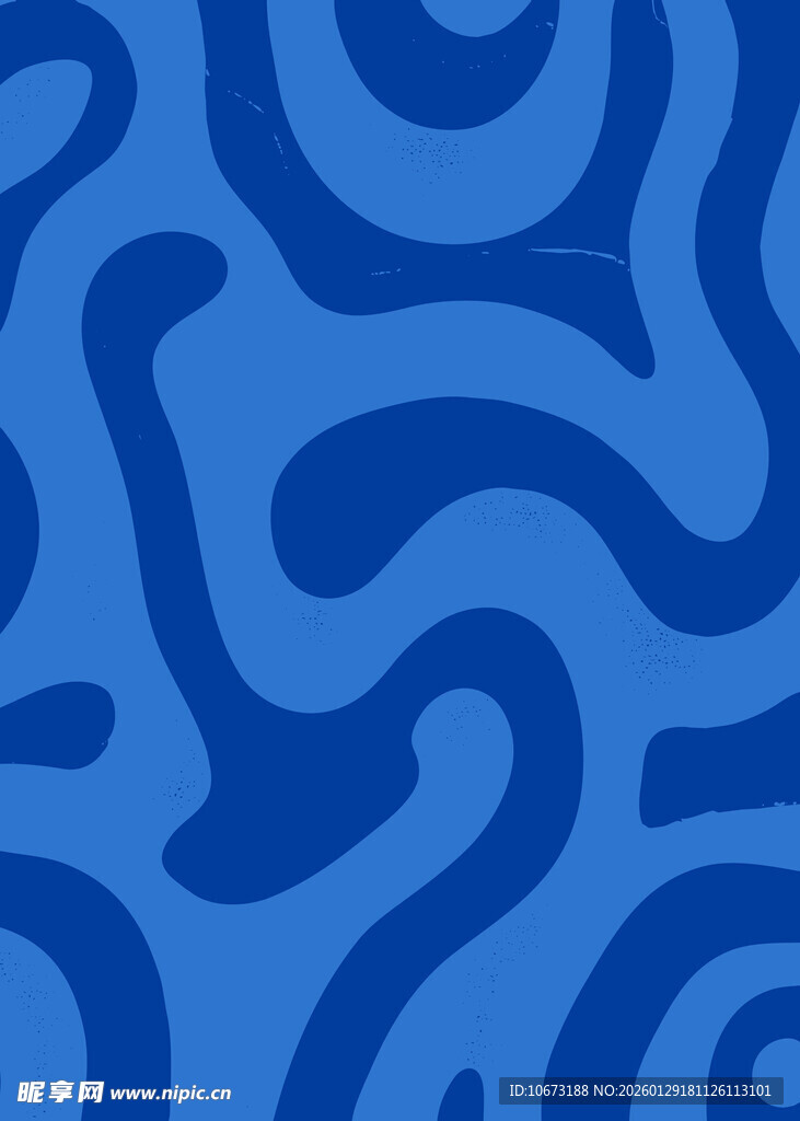 蓝色抽象线条图案背景