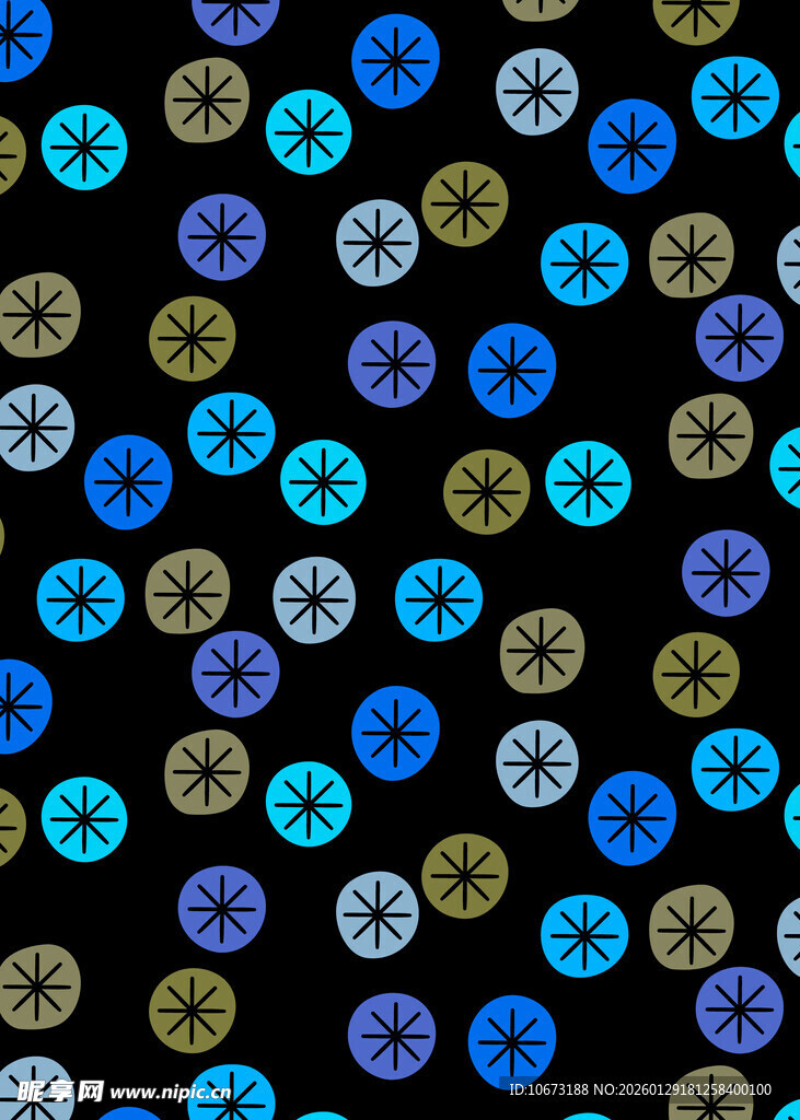 多彩圆形图案背景纹理
