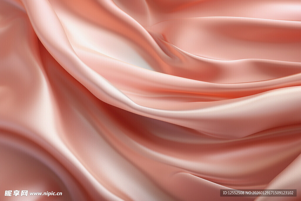 粉色丝绸纹理特写