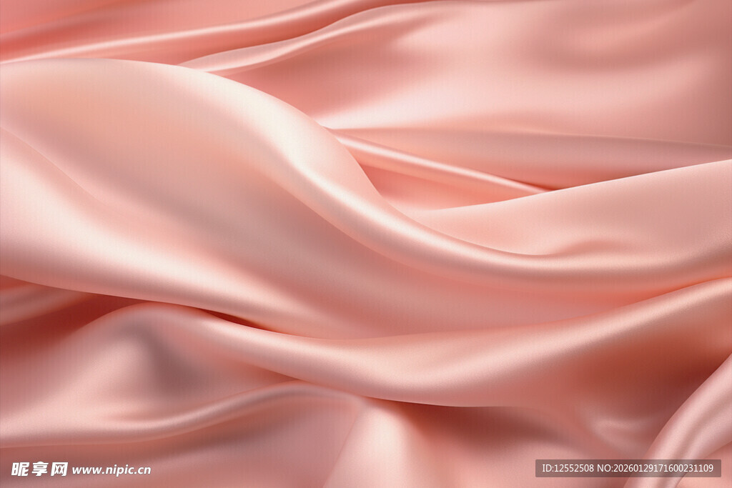 粉色丝绸的柔美纹理