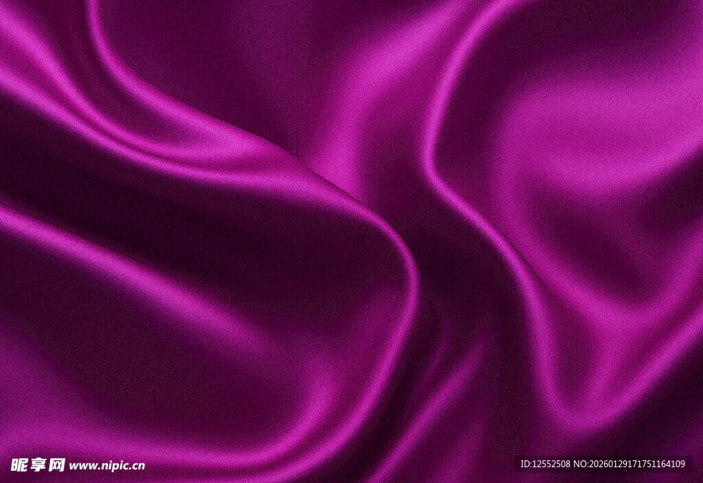 紫色绸缎纹理特写
