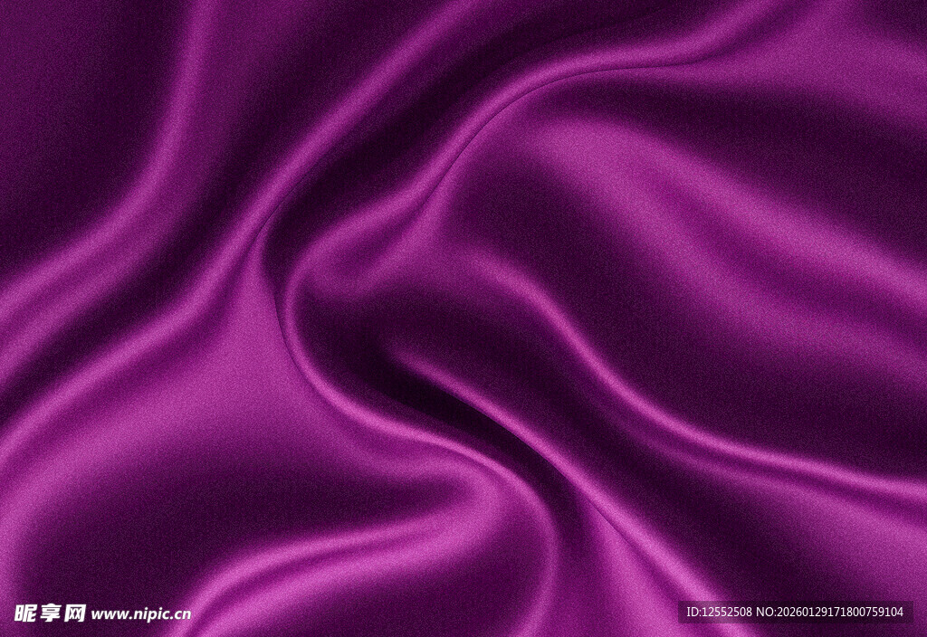紫色绸缎纹理特写
