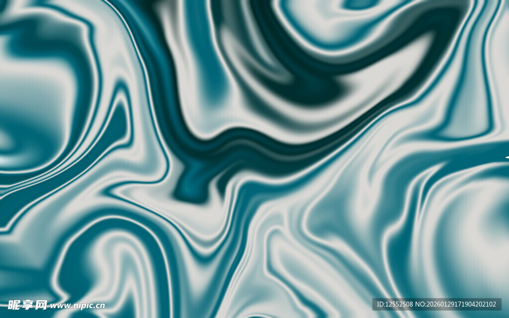 蓝白渐变流体纹理图案