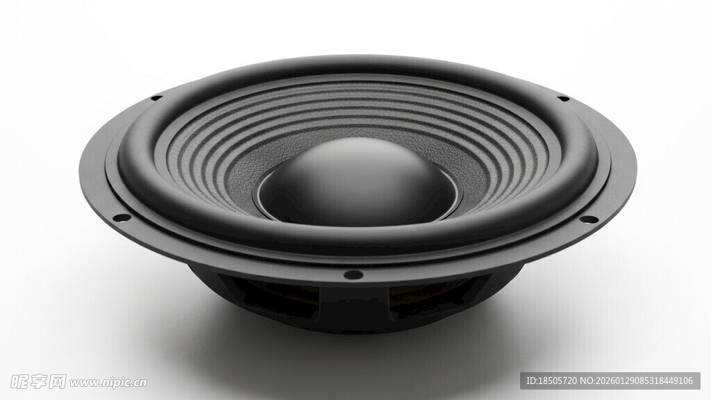 黑色圆形扬声器