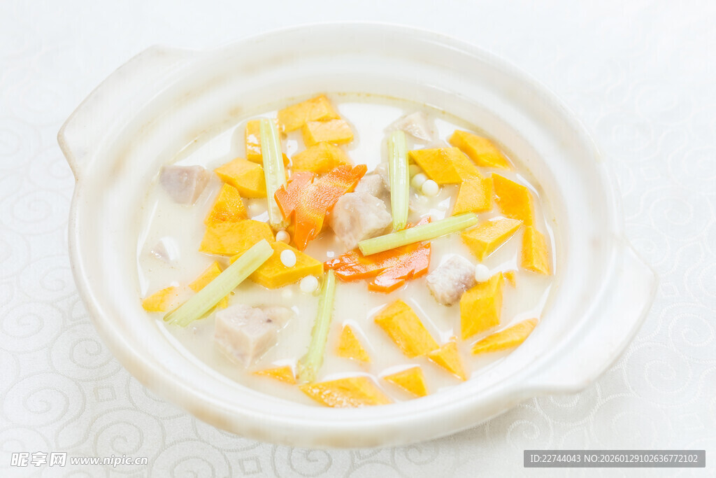 香芋茨实南瓜煲