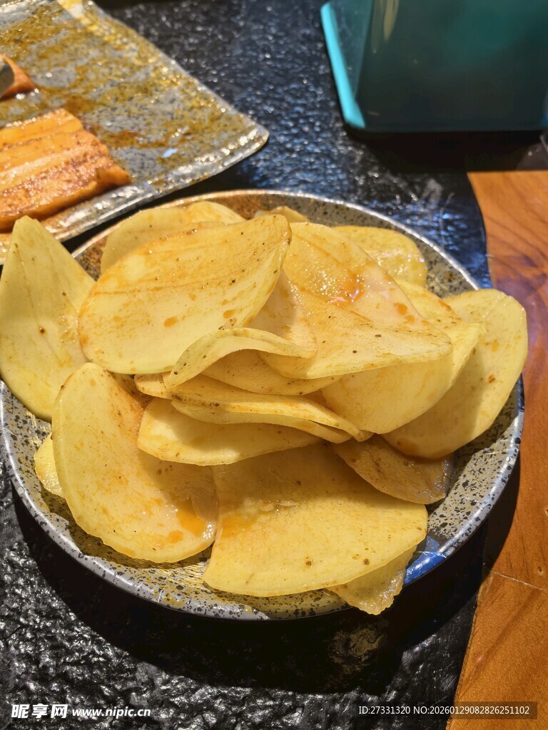 一盘美味土豆片