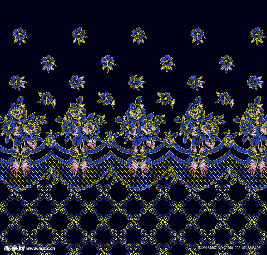 精美刺绣花纹图案设计