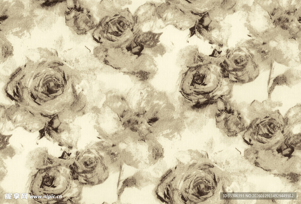 复古风花卉图案纹理