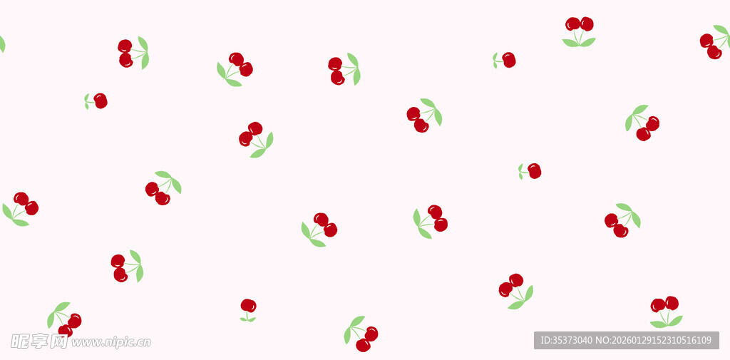 樱桃图案背景