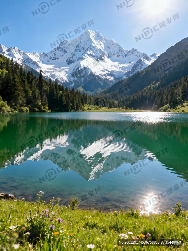 雍泽绿措湖 全景