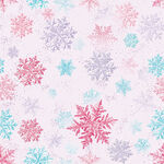 多彩雪花图案背景
