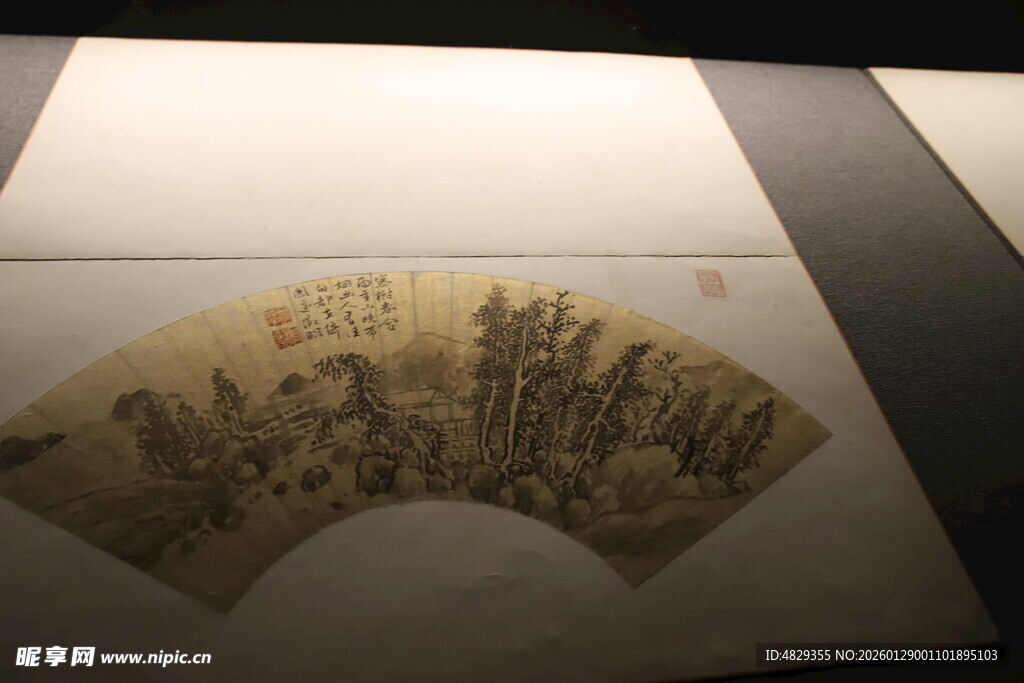 古代人物扇面画