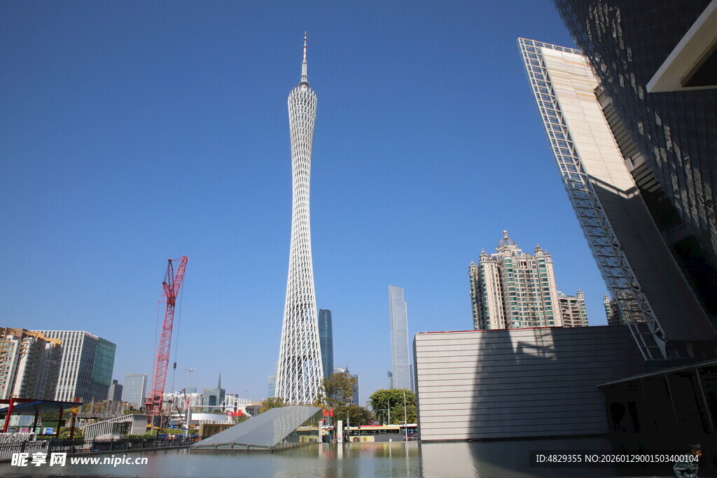 广州地标建筑广州塔景观