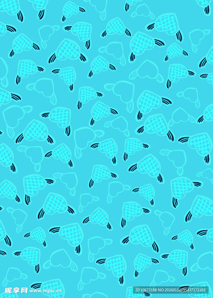 蓝色背景上的黑色点状图案