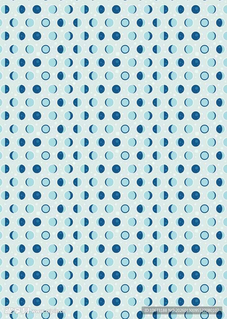 蓝白圆点图案背景纹理