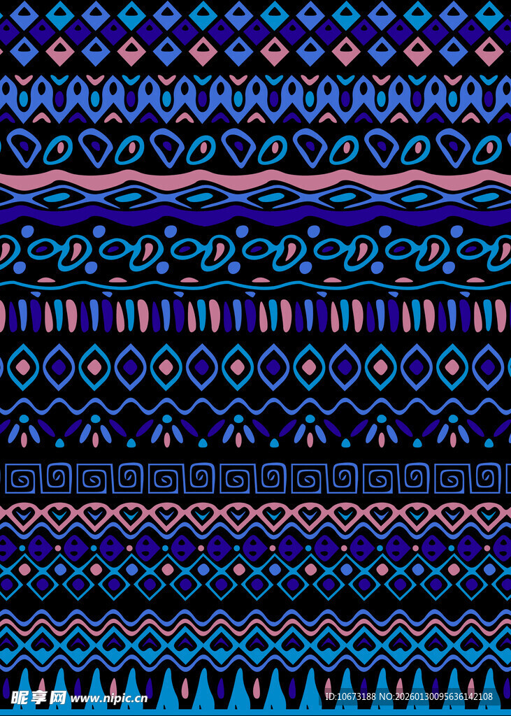 民族风几何图案纹理背景