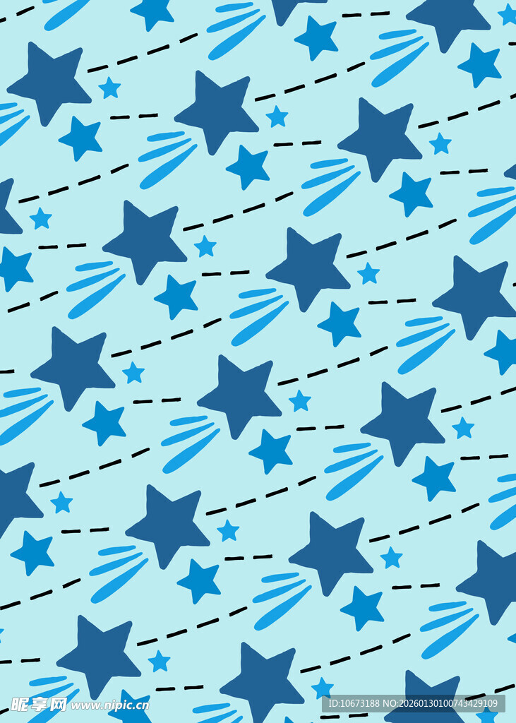 蓝色星星条纹图案背景