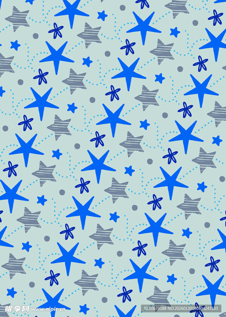 蓝灰星星图案背景
