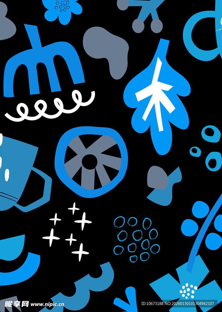 蓝色几何图案创意背景