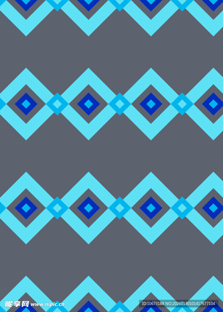 蓝灰几何图案无缝背景