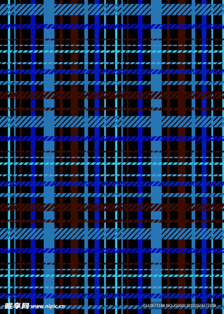 蓝红格子图案纹理