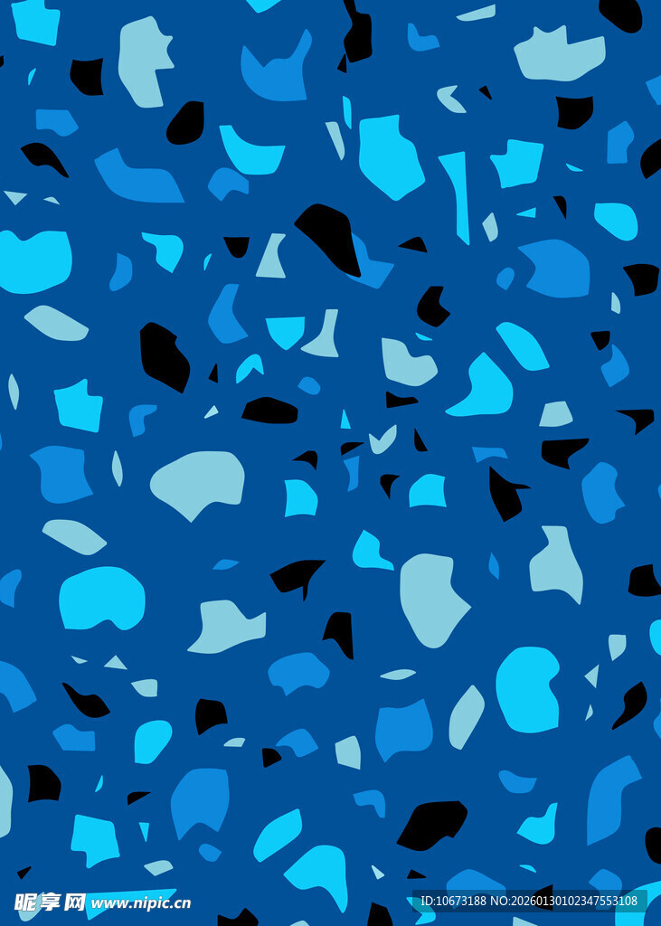 蓝色不规则碎片图案背景