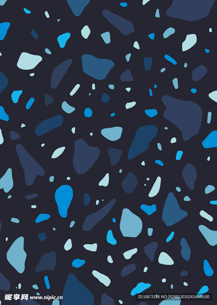 蓝色碎石纹理图案背景