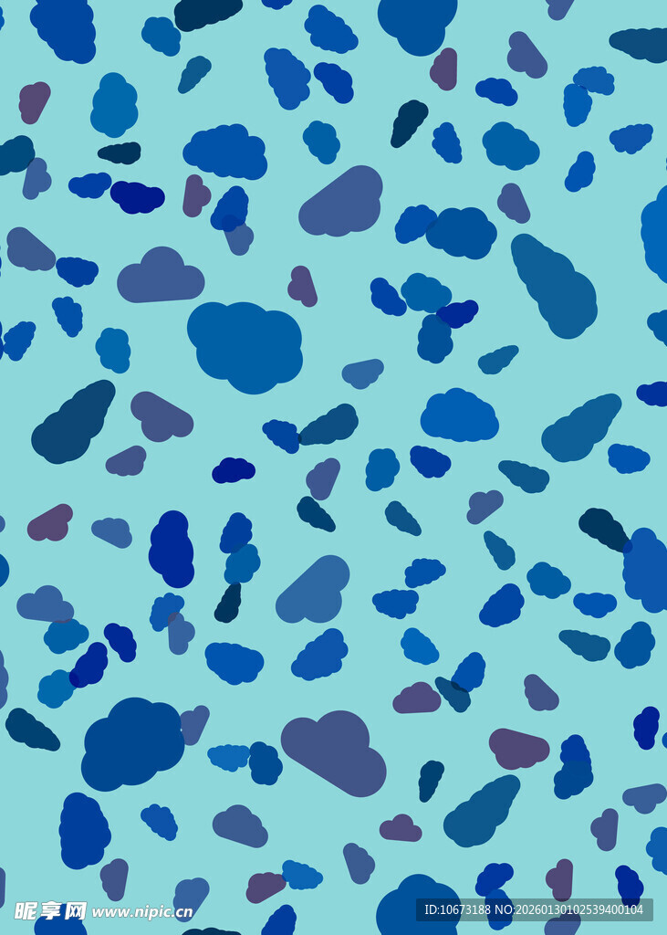 蓝色水磨石纹理图案