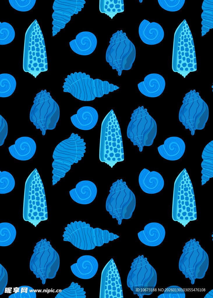 蓝色树叶图案背景纹理