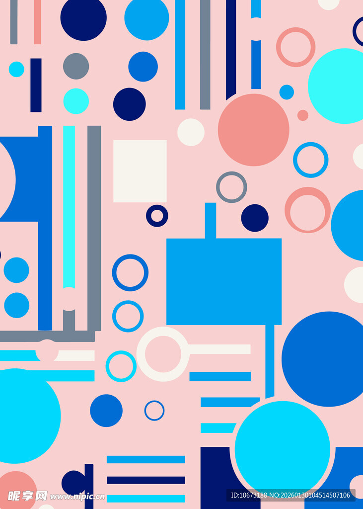 几何图案抽象多彩背景图