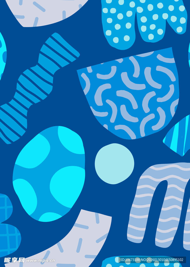 蓝色几何图案抽象背景