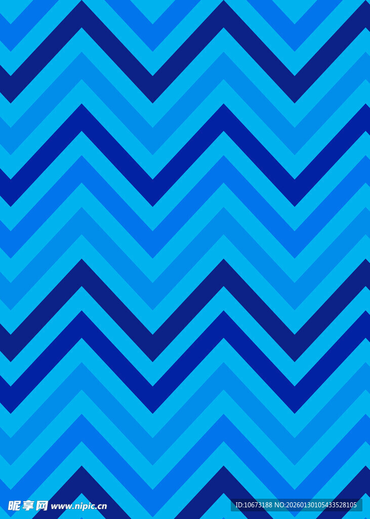 蓝色锯齿形几何图案背景