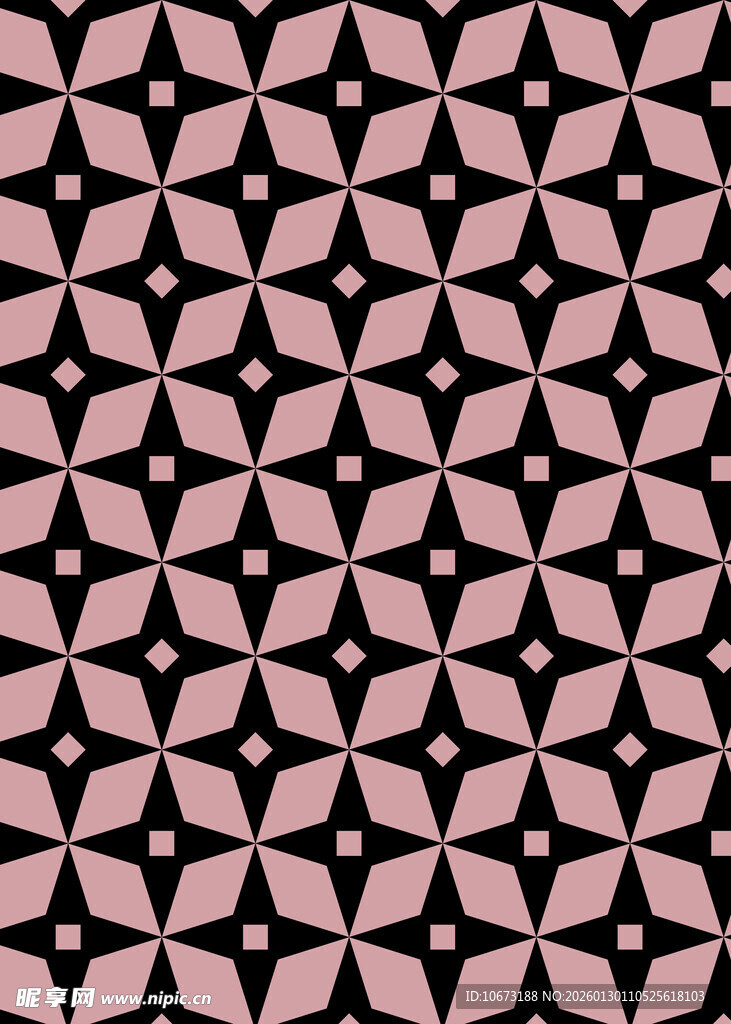 粉色几何图案无缝背景